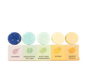 Shampoo bars SB - proefpakket - shampoo (5 mini bars) Shampoo bars SB - proefpakket - shampoo (5 mini bars)
