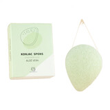 Shampoo bars SB - konjac spons - aloe vera (onzuivere huid)
