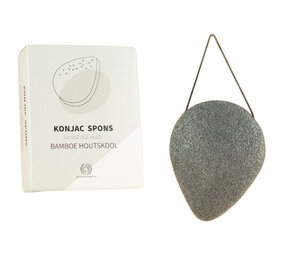 Shampoo bars SB - konjac spons - bamboe houtskool (gevoelige huid)