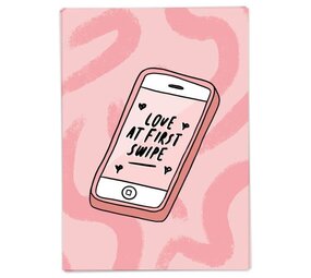 Kaart Blanche Kaart blanche - wenskaart - love at first swipe