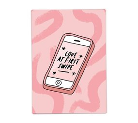 Kaart Blanche Kaart blanche - wenskaart - love at first swipe Kaart Blanche Kaart blanche - wenskaart - love at first swipe