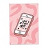 Kaart blanche - wenskaart - love at first swipe Kaart blanche - wenskaart - love at first swipe