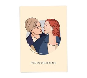 Kaart Blanche Kaart blanche - wenskaart - jack to my rose Kaart Blanche Kaart blanche - wenskaart - jack to my rose