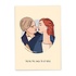 Kaart blanche - wenskaart - jack to my rose Kaart blanche - wenskaart - jack to my rose