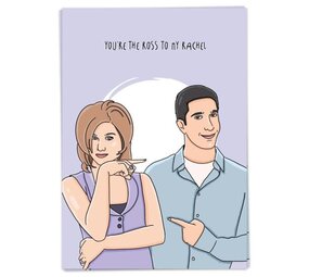Kaart Blanche Kaart blanche - wenskaart - ross to my rachel