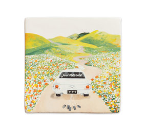 Storytiles Storytiles - tegel small - just married (10x10 cm) Storytiles Storytiles - tegel small - just married (10x10 cm)