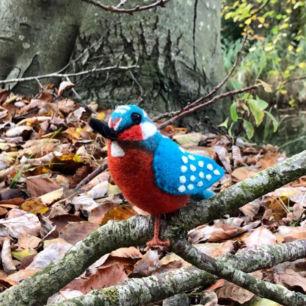 Sjaal met verhaal Sjaal met verhaal - hanger vogel - ijsvogel