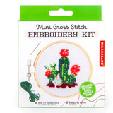 Kikkerland Kikkerland - borduur kit - cactus