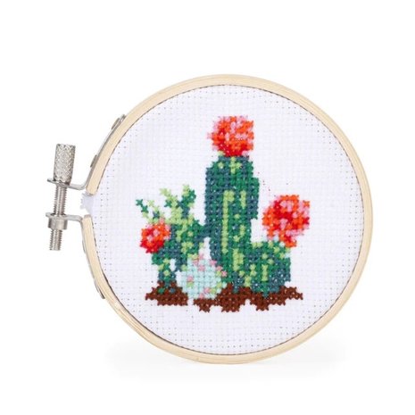 Kikkerland - borduur kit - cactus Hoge Ramen