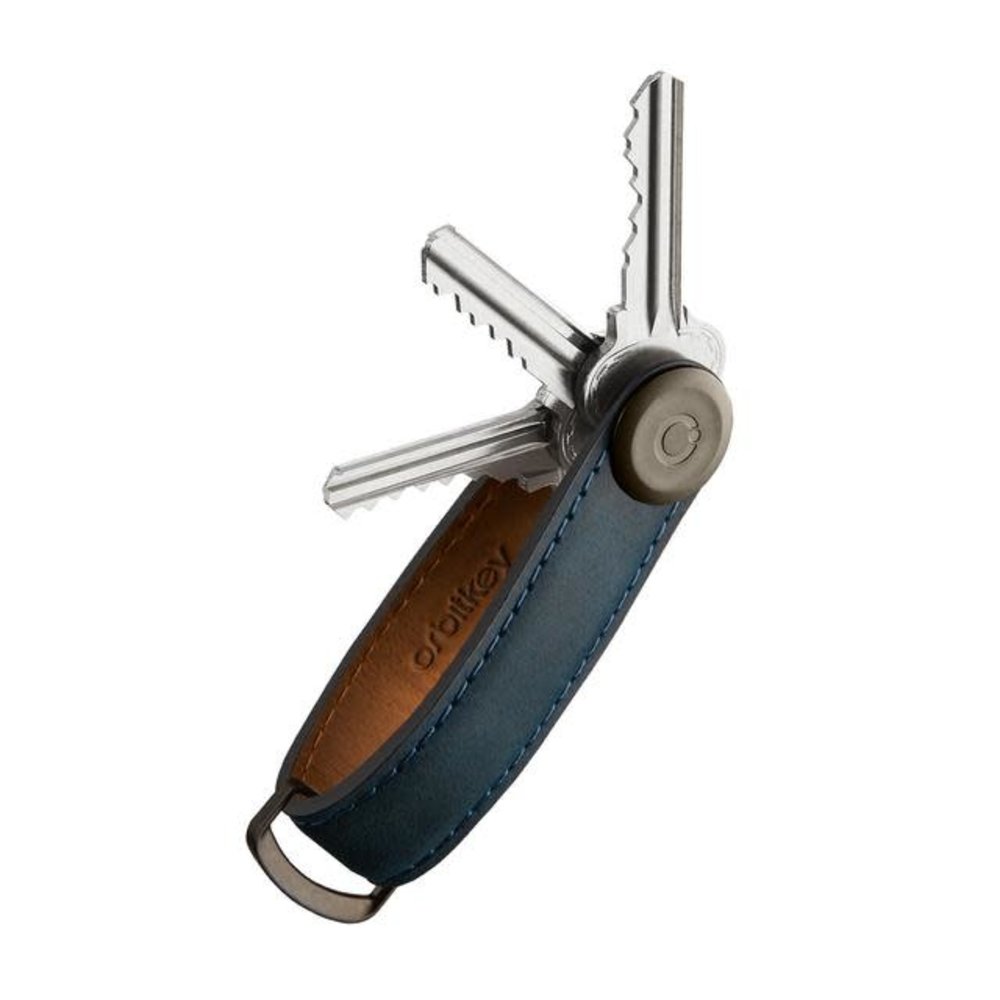 Orbitkey Orbitkey - key organizer 2.0 - premium leather - marine blue/blue Orbitkey Orbitkey - key organizer 2.0 - premium leather - marine blue/blue