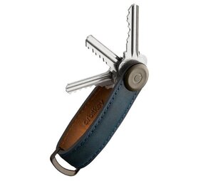 Orbitkey Orbitkey - key organizer 2.0 - crazy horse leather - marine blue