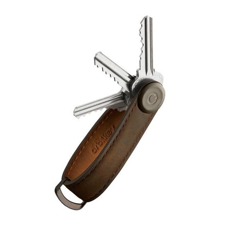 Orbitkey Orbitkey - key organizer 2.0 - premium leather - oak brown/brown