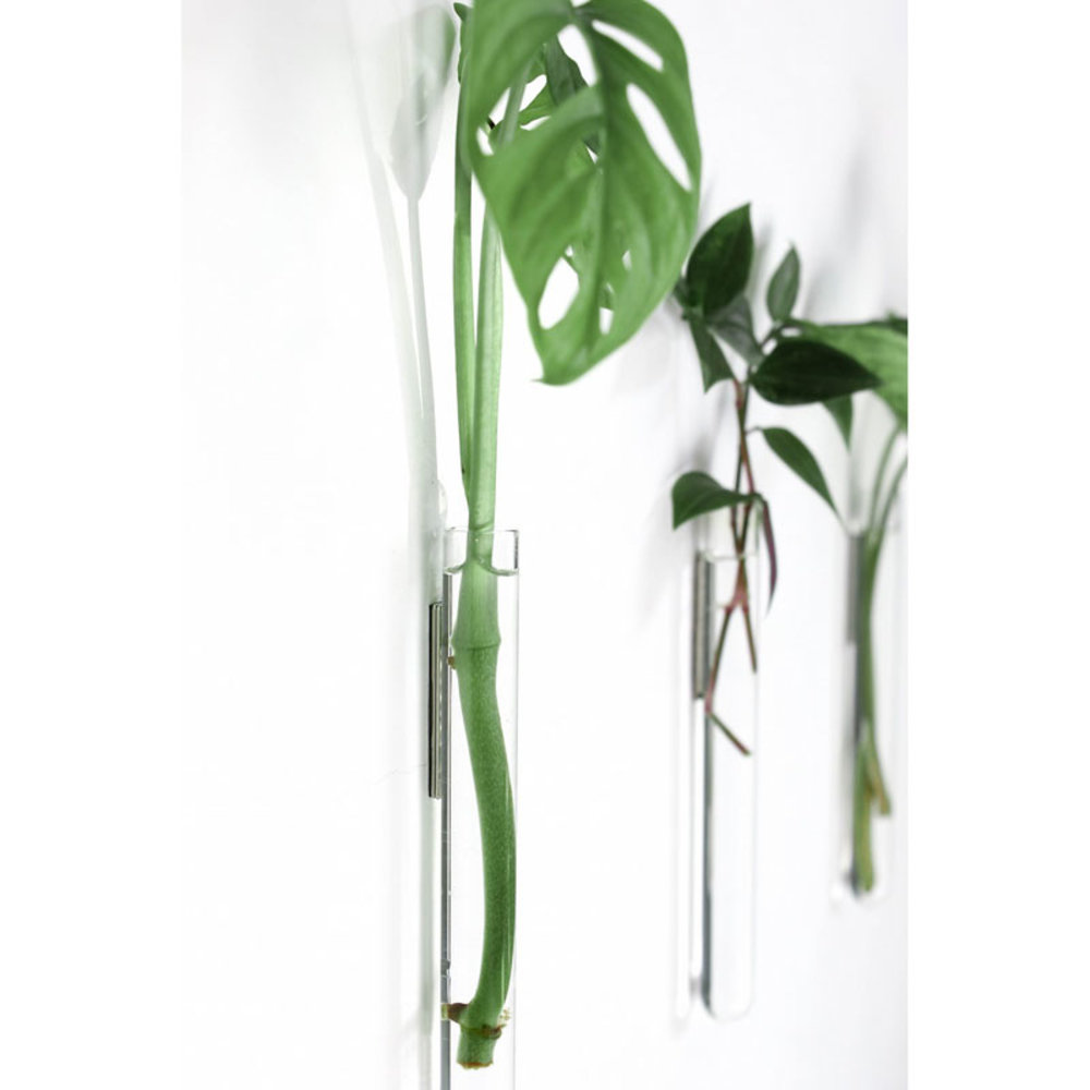 Muurbloempjes Muurbloempjes - magnetisch muurvaasje - bruin