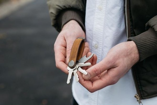 Orbitkey Orbitkey - key organizer 2.0 - crazy horse leather - chestnut brown