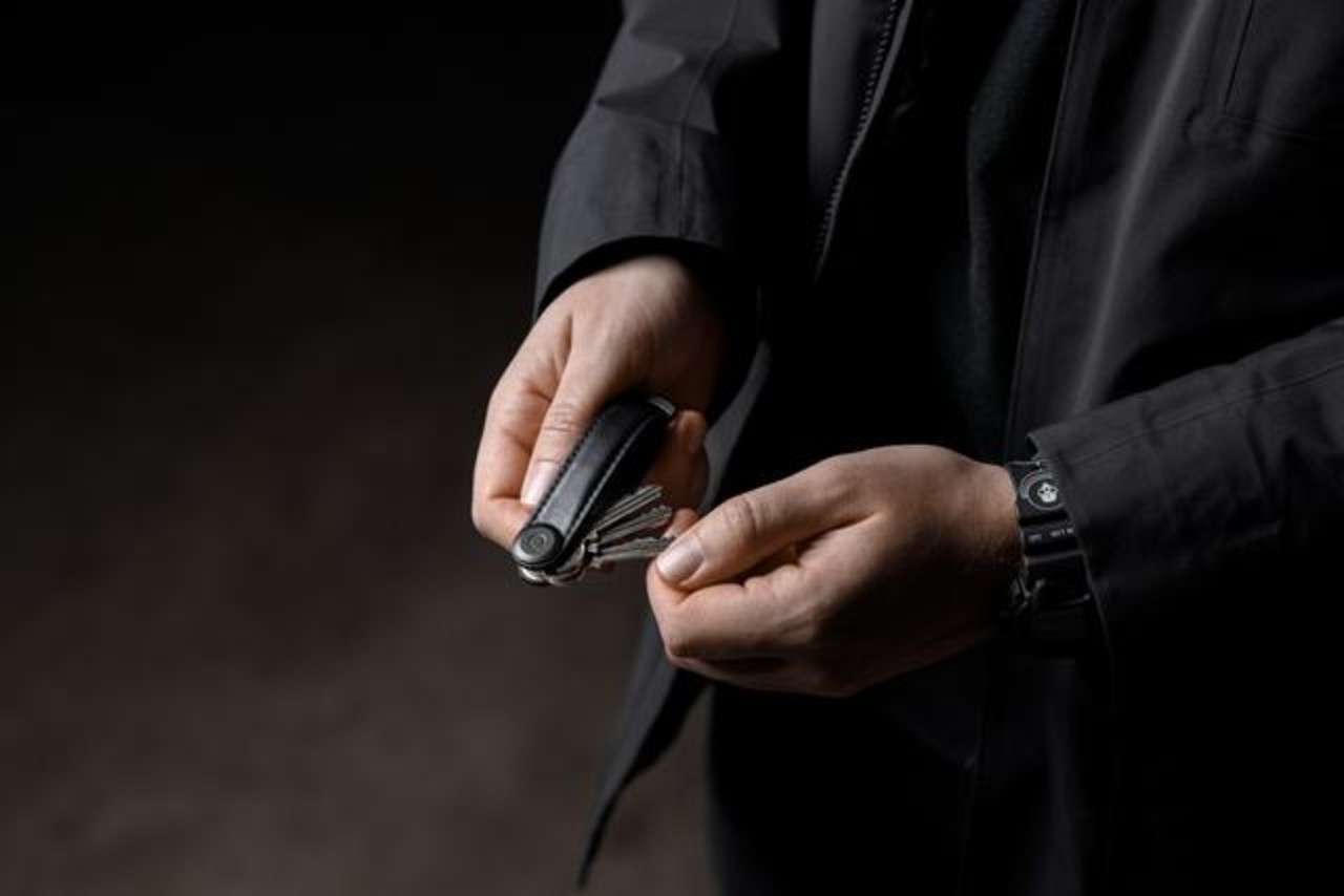 Orbitkey Orbitkey - key organizer 2.0 - premium leather - black/black