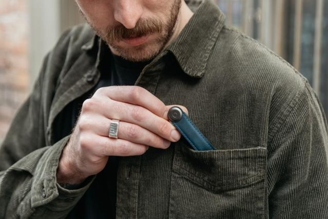 Orbitkey Orbitkey - key organizer 2.0 - crazy horse leather - marine blue