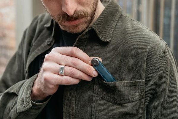 Orbitkey Orbitkey - key organizer 2.0 - premium leather - marine blue/blue Orbitkey Orbitkey - key organizer 2.0 - premium leather - marine blue/blue