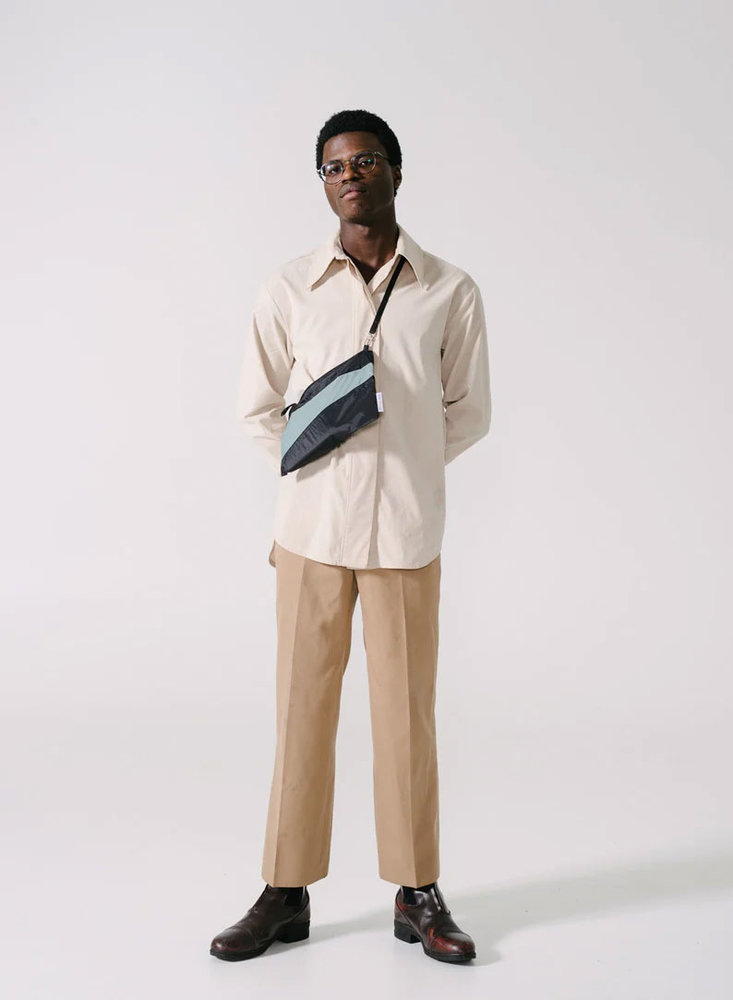 Susan Bijl Susan Bijl - the new pouch large - zwart en grijs