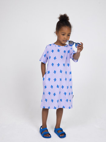 Koor creatief Verstoring Snurk - t-shirt dress kids - delphi dots - Hoge Ramen