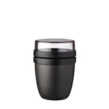 Mepal Mepal - lunchpot ellipse mini (300 + 120 ml) - nordic black Mepal Mepal - lunchpot ellipse mini (300 + 120 ml) - nordic black