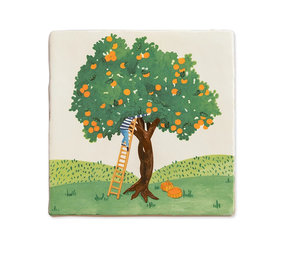 Storytiles Storytiles - tegel small - fruit picking (10x10 cm) Storytiles Storytiles - tegel small - fruit picking (10x10 cm)