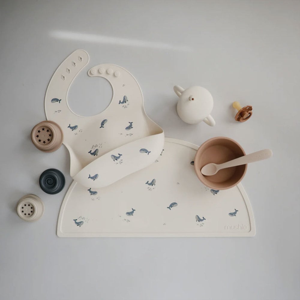Mushie Mushie - placemat - walvissen Mushie Mushie - placemat - walvissen