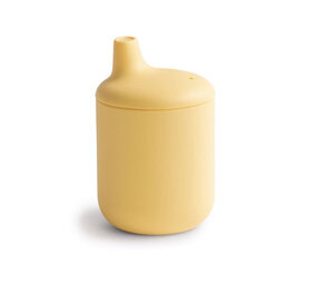 Mushie Mushie - silicone tuitbeker - pale daffodill