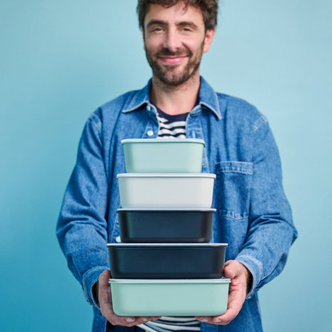 Mepal Mepal - vershoudddoos easyclip 2250 ml - zachtgroen Mepal Mepal - vershoudddoos easyclip 2250 ml - zachtgroen