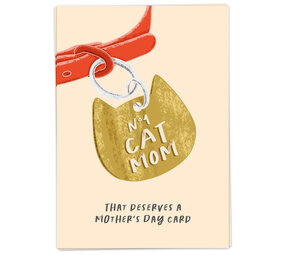 Kaart Blanche Kaart blanche - wenskaart - cat mom