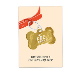 Kaart Blanche Kaart blanche - wenskaart - dog mom Kaart Blanche Kaart blanche - wenskaart - dog mom