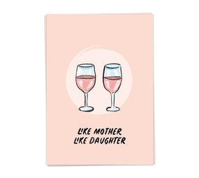 Kaart Blanche Kaart blanche - wenskaart - like mother Kaart Blanche Kaart blanche - wenskaart - like mother