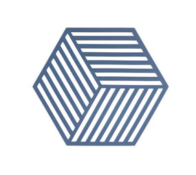 Zone Denmark Zone - panonderzetter hexagon (16x14cm) - denim