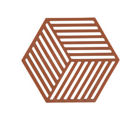 Zone Denmark Zone - panonderzetter hexagon (16x14cm) - terracotta