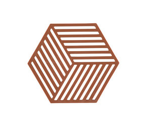 Zone Denmark Zone - panonderzetter hexagon (16x14cm) - terracotta Zone Denmark Zone - panonderzetter hexagon (16x14cm) - terracotta