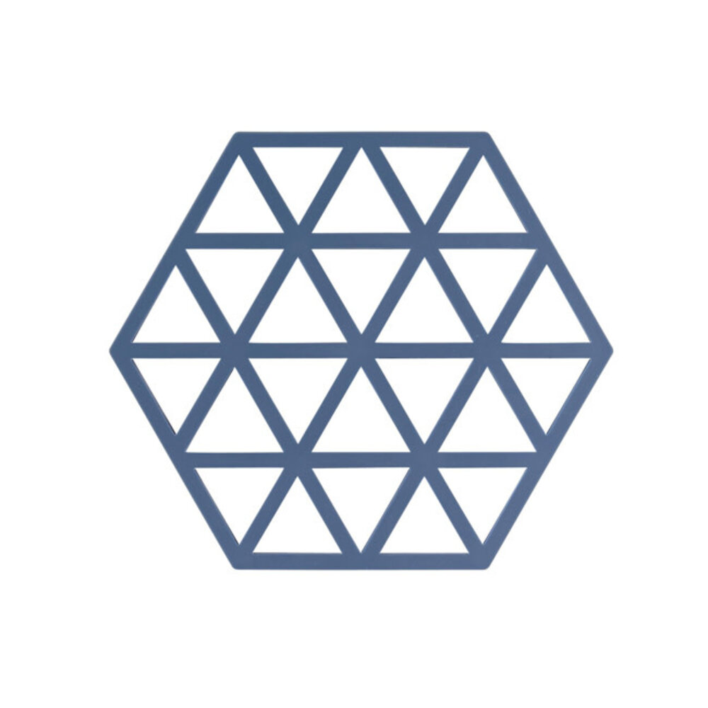 Zone Denmark Zone - pannenonderzetter triangles (16x14cm) - denimblauw Zone Denmark Zone - pannenonderzetter triangles (16x14cm) - denimblauw