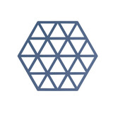 Zone Denmark Zone - panonderzetter triangles (16x14cm) - denim