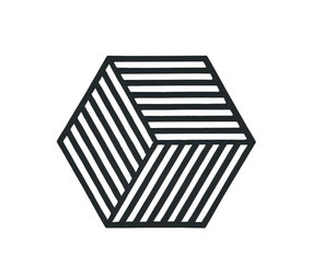 Zone Denmark Zone - panonderzetter hexagon (16x14cm) - black Zone Denmark Zone - panonderzetter hexagon (16x14cm) - black