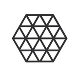 Zone Denmark Zone - panonderzetter triangles (16x14cm) - black