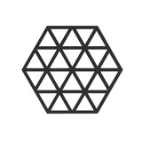 Zone Denmark Zone - panonderzetter triangles (16x14cm) - black Zone Denmark Zone - panonderzetter triangles (16x14cm) - black