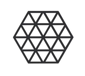 Zone Denmark Zone - panonderzetter triangles (16x14cm) - black
