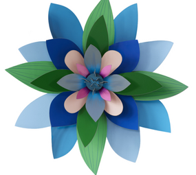 Studio Roof Studio Roof - muurdecoratie bloem - deluxe plum granita Studio Roof Studio Roof - muurdecoratie bloem - deluxe plum granita