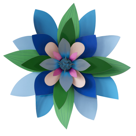 Studio Roof Studio Roof - muurdecoratie bloem - deluxe plum granita