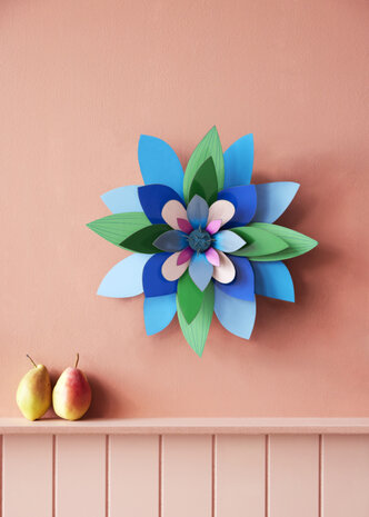 Studio Roof Studio Roof - muurdecoratie bloem - deluxe plum granita