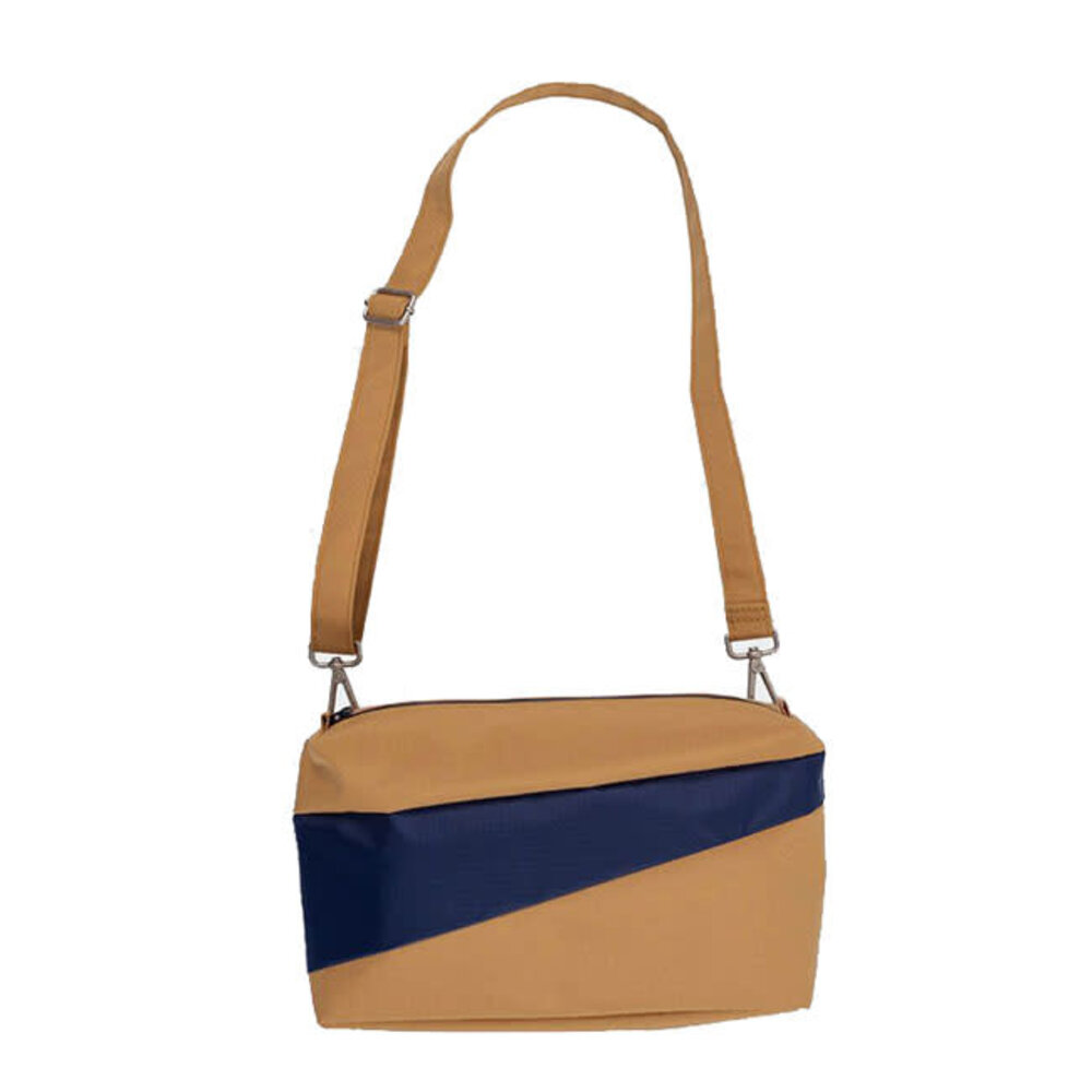 Susan Bijl Susan Bijl - the new bum bag medium -  bruin en donkerblauw