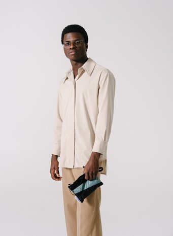 Susan Bijl Susan Bijl - the new pouch small - zwart en grijs