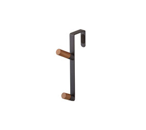 Yamazaki Yamazaki - deurhanger (2 haken) - black Yamazaki Yamazaki - deurhanger (2 haken) - black