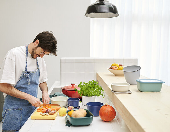 Mepal Mepal - multikom cirqula rond 3000 ml - helderblauw Mepal Mepal - multikom cirqula rond 3000 ml - helderblauw