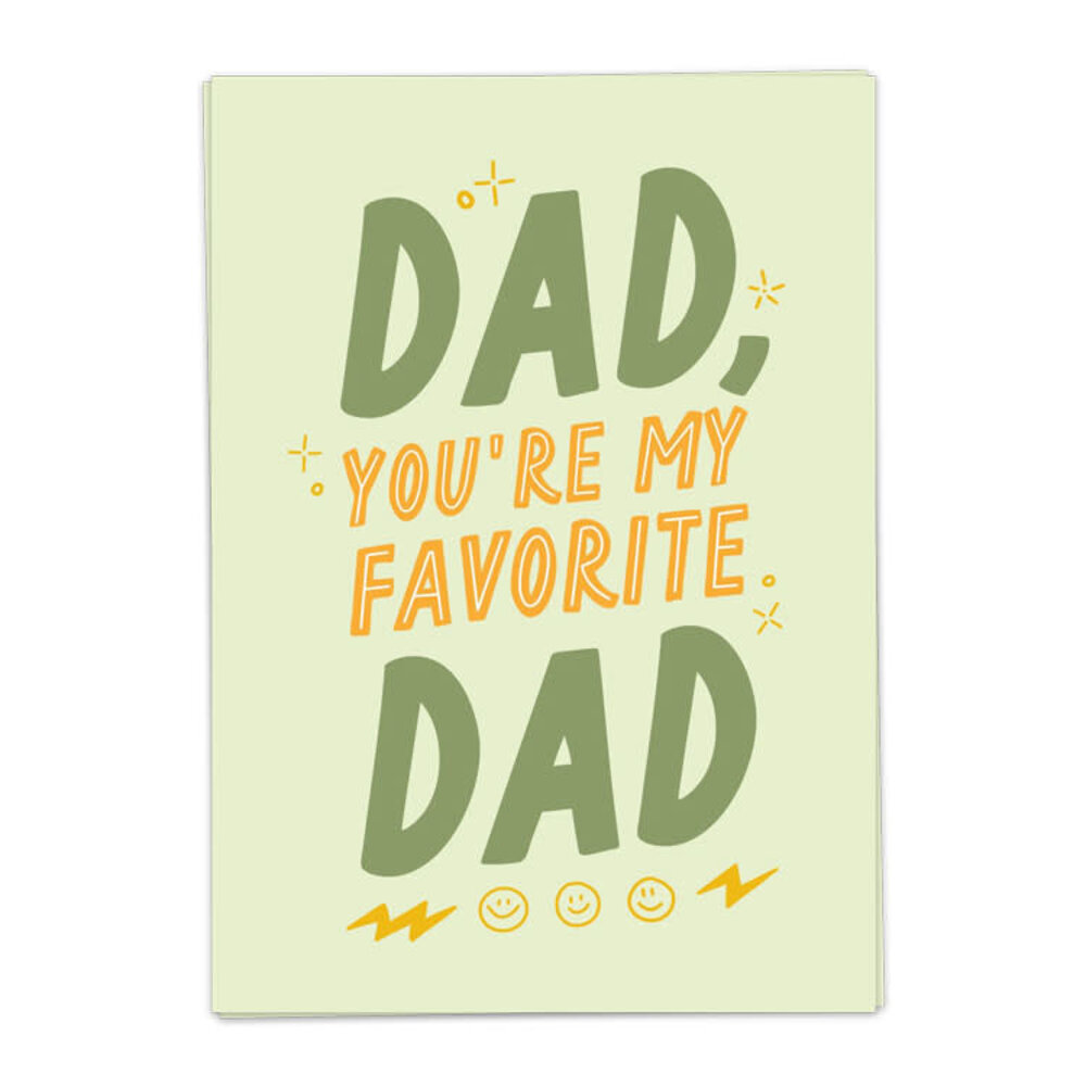 Kaart Blanche Kaart blanche - wenskaart - fave dad Kaart Blanche Kaart blanche - wenskaart - fave dad