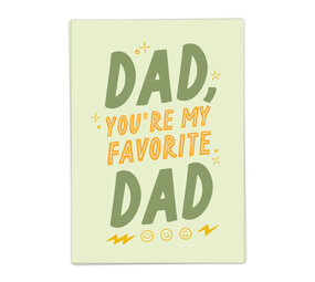 Kaart Blanche Kaart blanche - wenskaart - fave dad Kaart Blanche Kaart blanche - wenskaart - fave dad