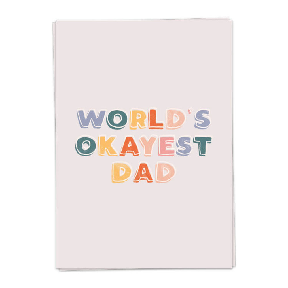 Kaart Blanche Kaart blanche - wenskaart - okayest dad Kaart Blanche Kaart blanche - wenskaart - okayest dad